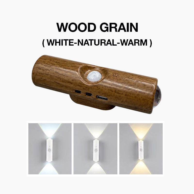 💡50 % DE RÉDUCTION MAINTENANT ! Lampe d'ambiance RGB à détecteur de mouvement magnétique intelligent – Applique murale LED double face, veilleuse sans fil rechargeable pour couloir, chambre, placard et décoration