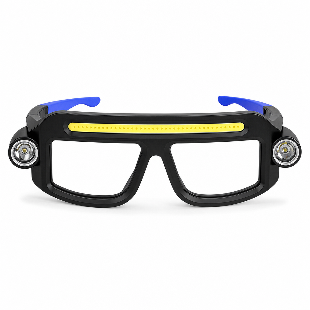 Lampe à clipser rechargeable USB double face pour lunettes – pour le bricolage et les travaux de réparation