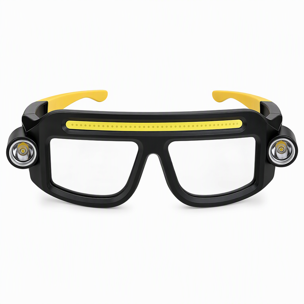 Lampe à clipser rechargeable USB double face pour lunettes – pour le bricolage et les travaux de réparation