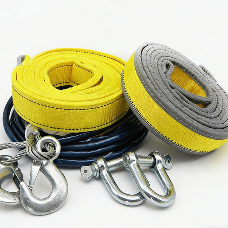 🏆 Offre spéciale du dernier jour :16.99€ ! 🔥 2 achetés 1 offerts 🎁Corde de remorquage de 8 tonnes avec crochets en U