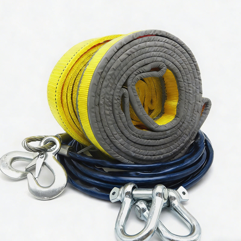 🏆 Offre spéciale du dernier jour :16.99€ ! 🔥 2 achetés 1 offerts 🎁Corde de remorquage de 8 tonnes avec crochets en U