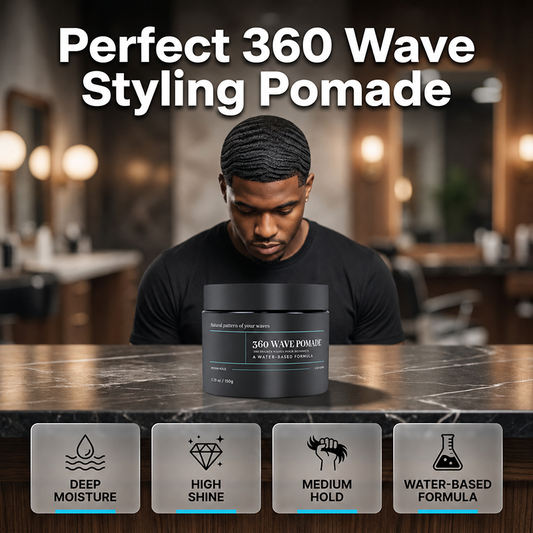 🔥50% DE RÉDUCTION !💈Pommade à Ondules Tenue Moyenne, Cire Cheveux Brillante à Base d’Eau ✨🌊