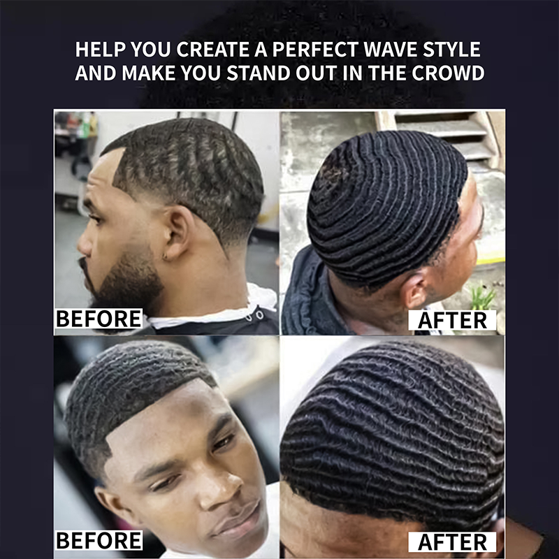 🔥50% DE RÉDUCTION !💈Pommade à Ondules Tenue Moyenne, Cire Cheveux Brillante à Base d’Eau ✨🌊