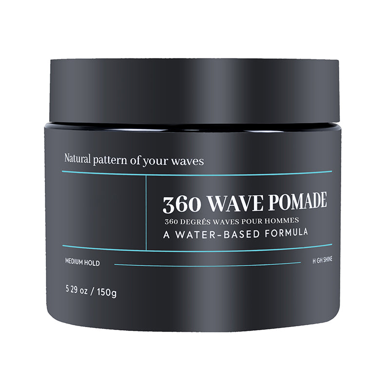 🔥50% DE RÉDUCTION !💈Pommade à Ondules Tenue Moyenne, Cire Cheveux Brillante à Base d’Eau ✨🌊