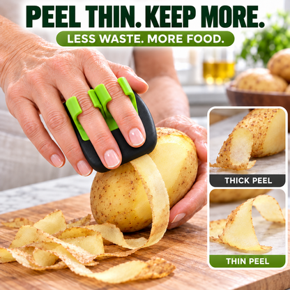 🔥-50% DE RÉDUCTION✨Éplucheur ergonomique 2 doigts🥬Pour fruits légumes, coupe sans effort, prise confortable