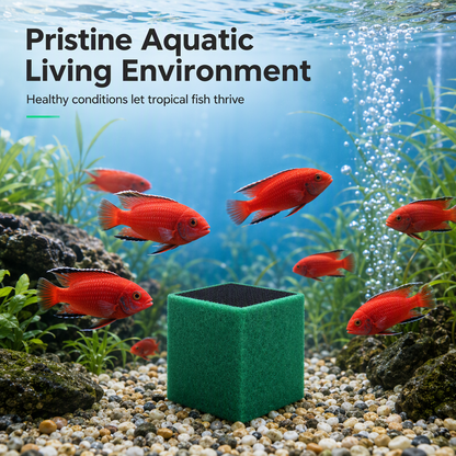 Cube de filtre au charbon actif pour la purification de l'eau d'aquarium
