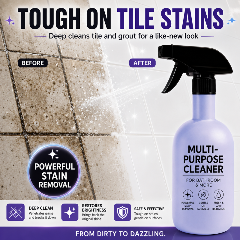Nettoyant ménager multifonction en spray au bicarbonate de soude