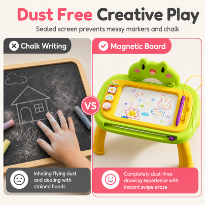 🎨 OFFRE À DURÉE LIMITÉE : 50 % DE RÉDUCTION ! ✨ Tableau de dessin magnétique pour enfants – Sans poussière, coloré, sûr 🪁
