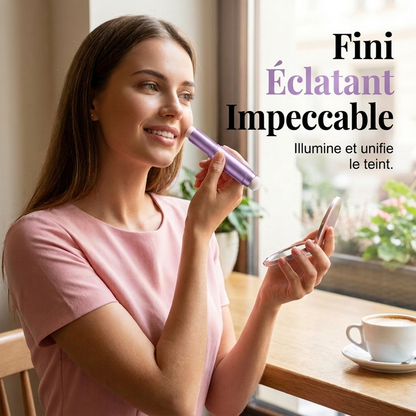 💄✨ Fond de Teint en Stick 2-en-1 avec Pinceau Intégré – Haute Couvrance, Fini Velouté & Tenue 24H