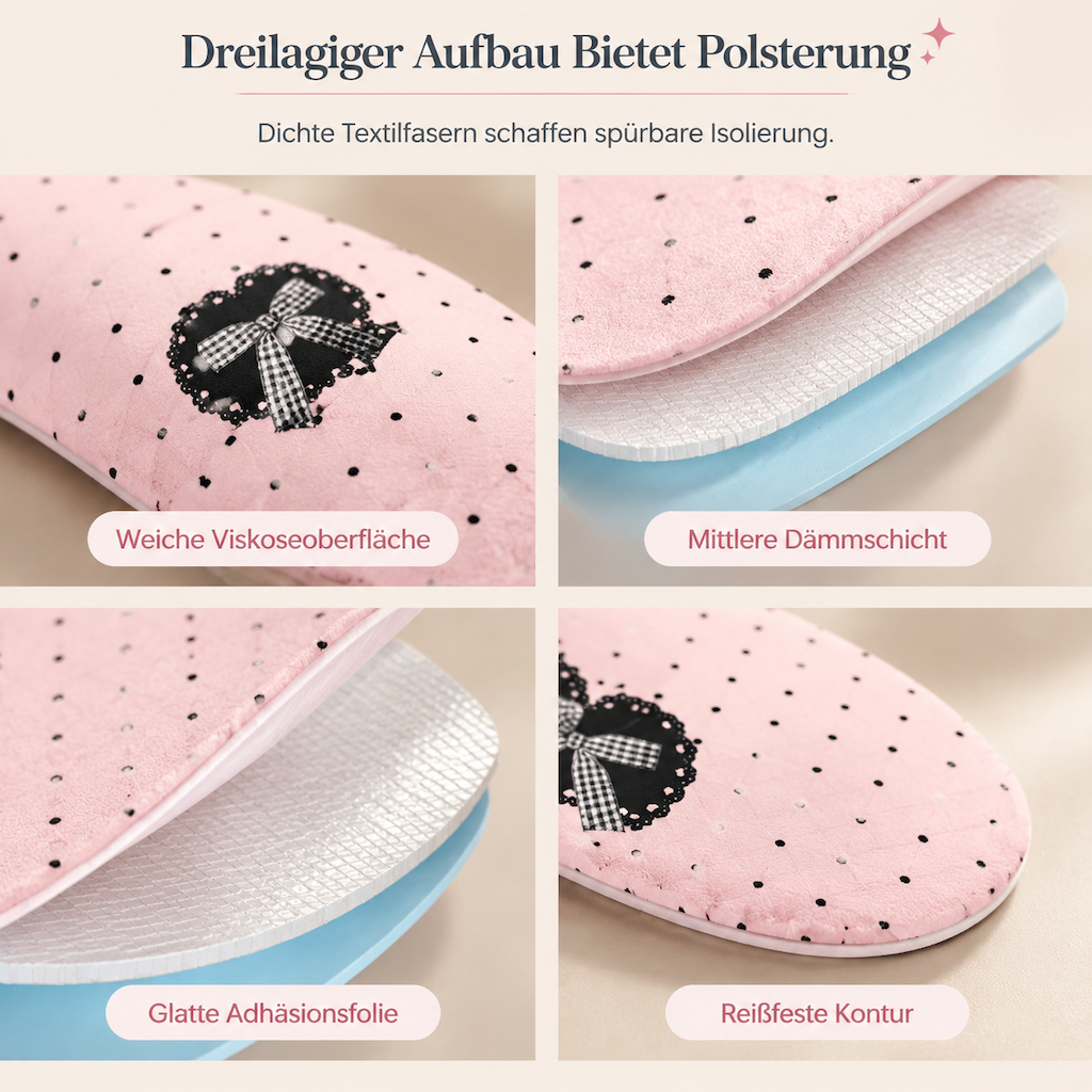 Coussinets de toilette en peluche à fixation électrostatique