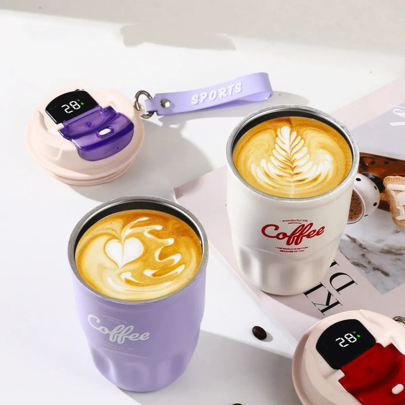 ☕🔥-50% ! Tasse thermique intelligente portable, affichage température, isotherme pour bureau et voyage✨