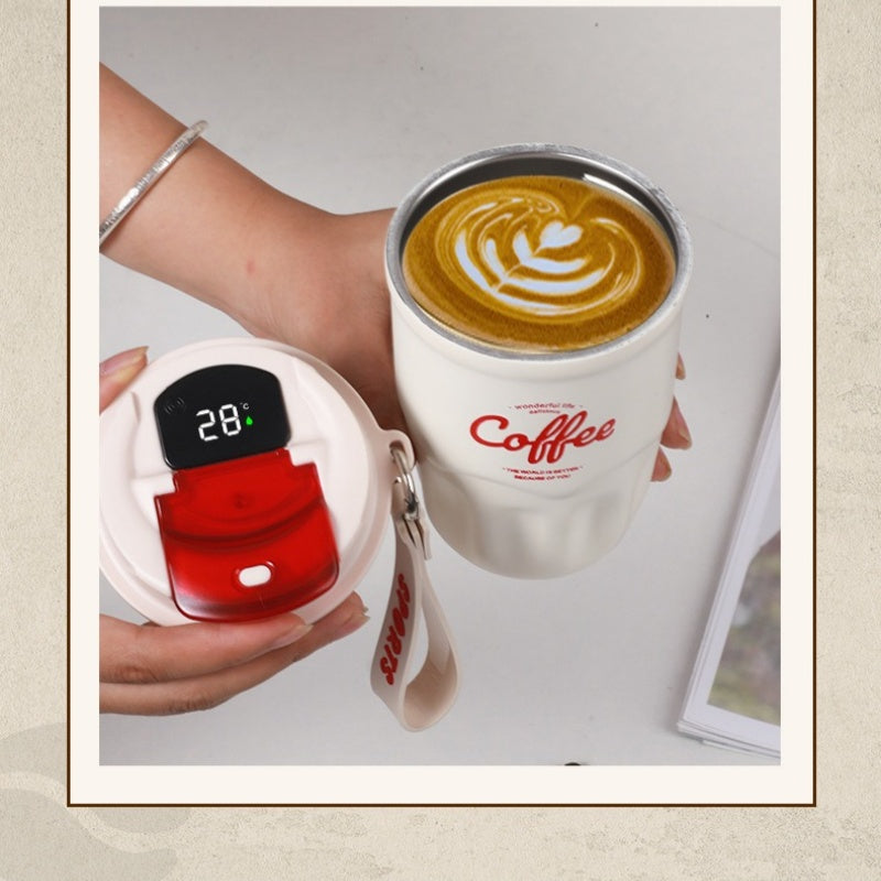 ☕🔥-50% ! Tasse thermique intelligente portable, affichage température, isotherme pour bureau et voyage✨