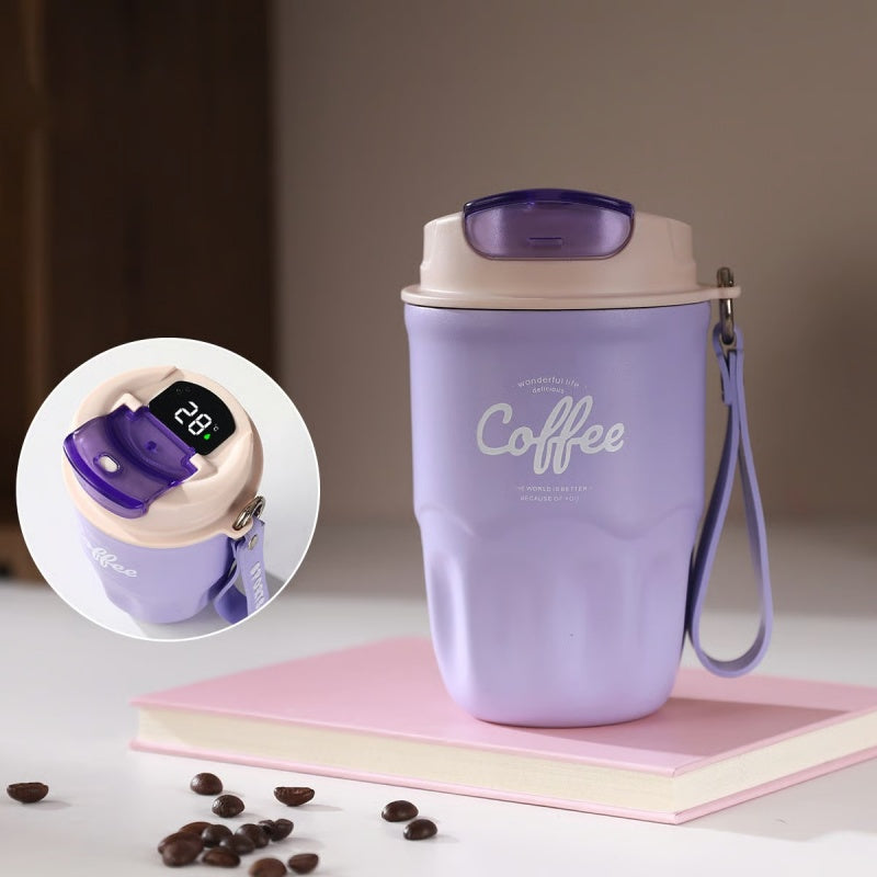 ☕🔥-50% ! Tasse thermique intelligente portable, affichage température, isotherme pour bureau et voyage✨