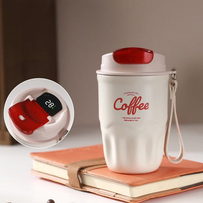 ☕🔥-50% ! Tasse thermique intelligente portable, affichage température, isotherme pour bureau et voyage✨