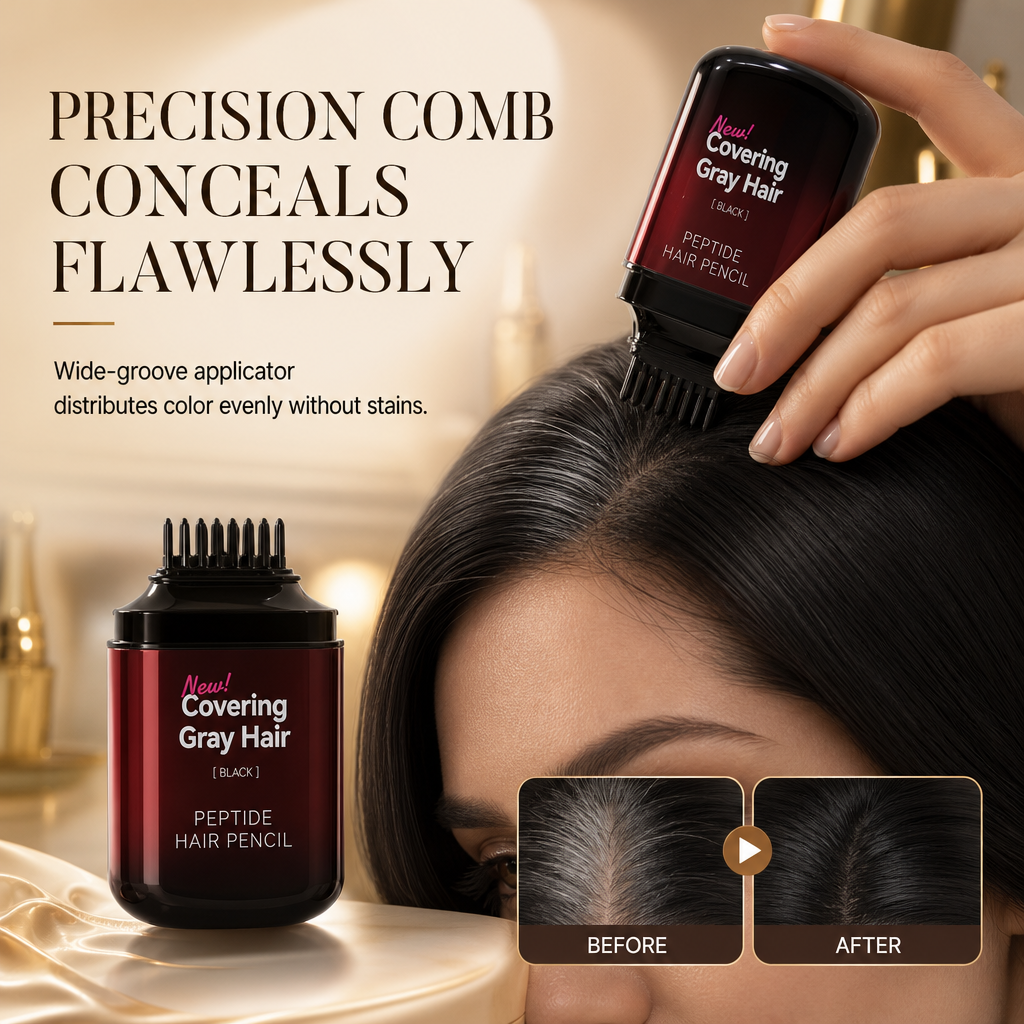 Stick de retouche temporaire pour couvrir les cheveux gris