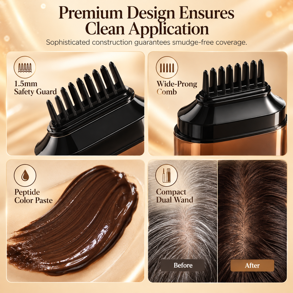Stick de retouche temporaire pour couvrir les cheveux gris