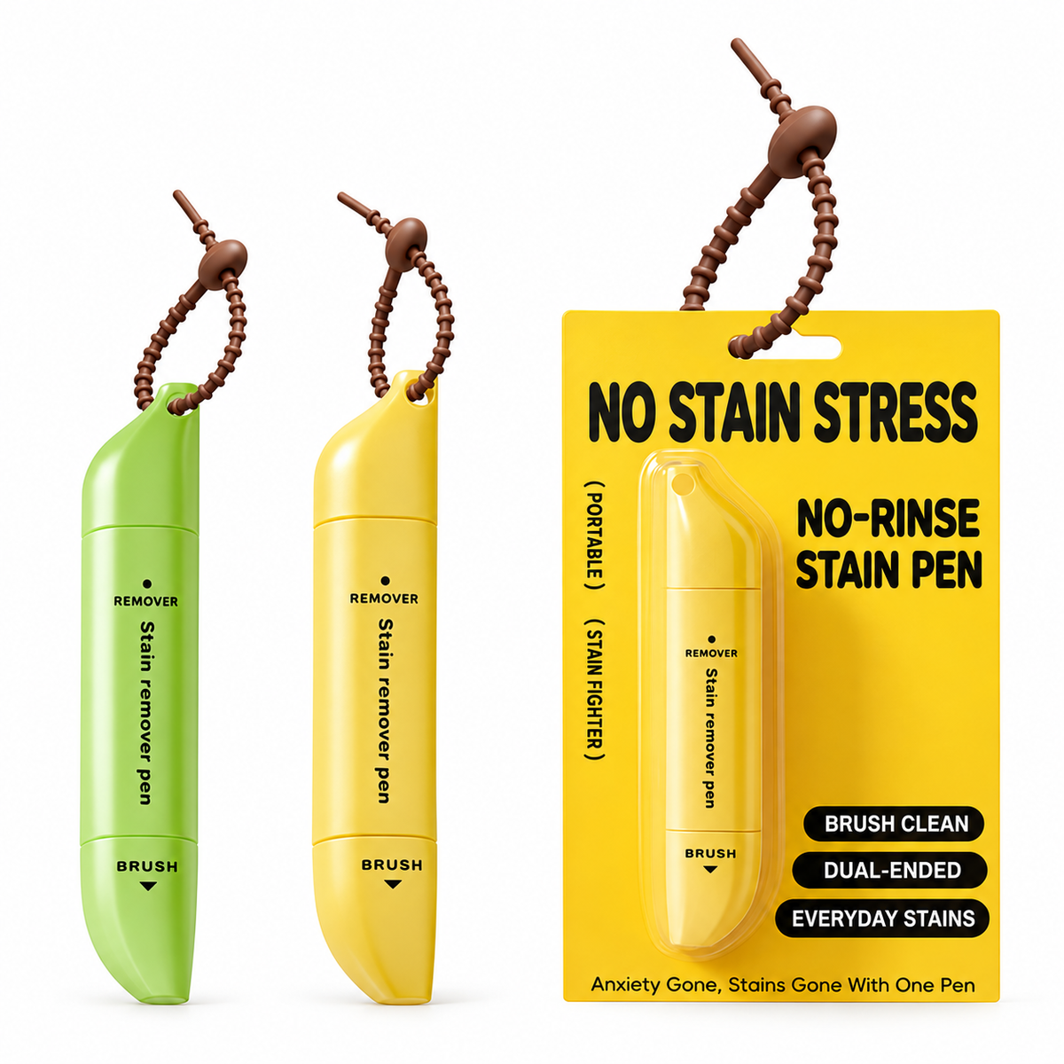 Stylo détachant portable à double tête