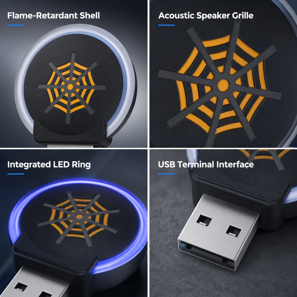 Répulsif antiparasitaire portable USB à ultrasons