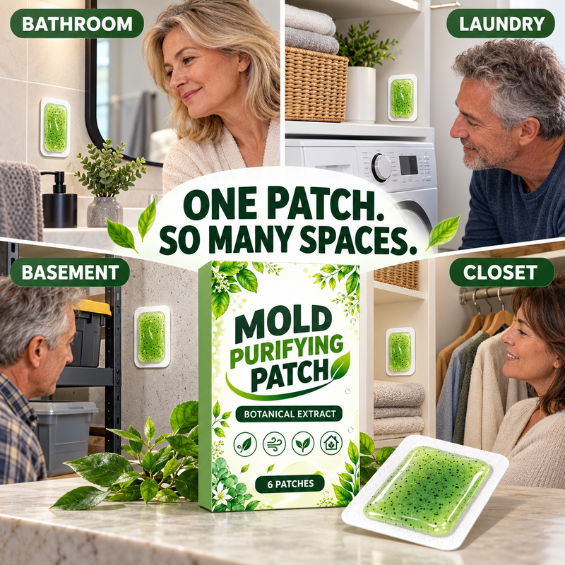 6 patchs anti-moisissure pour murs domestiques, cuisine et salle de bain – lingettes purifiantes contre le mildiou