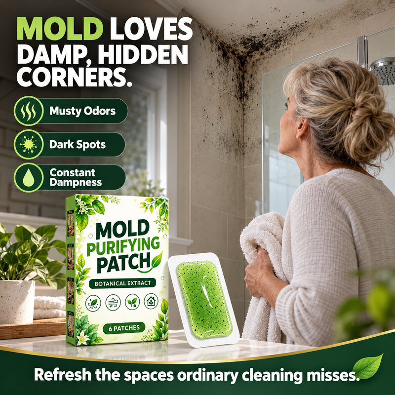 6 patchs anti-moisissure pour murs domestiques, cuisine et salle de bain – lingettes purifiantes contre le mildiou