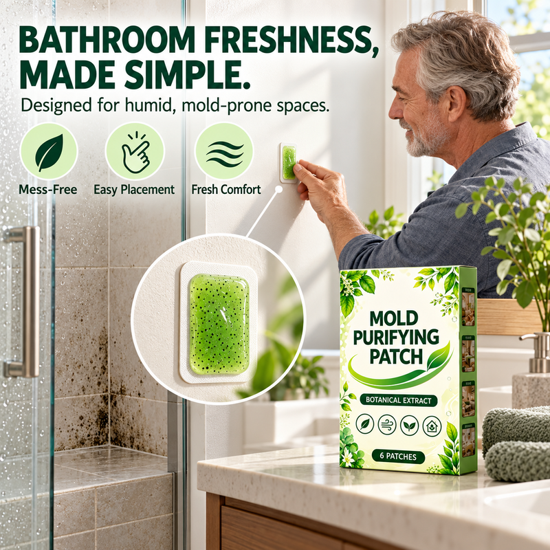 6 patchs anti-moisissure pour murs domestiques, cuisine et salle de bain – lingettes purifiantes contre le mildiou