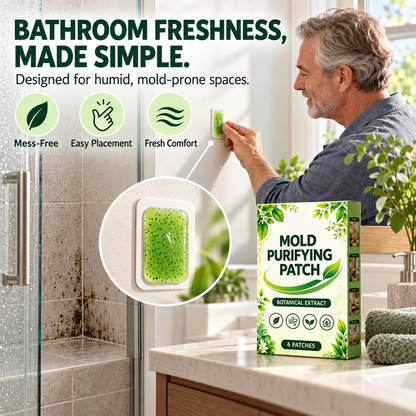 6 patchs anti-moisissure pour murs domestiques, cuisine et salle de bain – lingettes purifiantes contre le mildiou