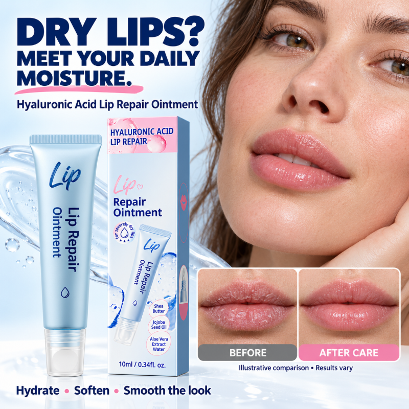 Gel réparateur hydratant pour lèvres sèches et gercées