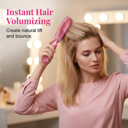 ✨ Brosse démêlante et massante – Démêle instantanément les nœuds en douceur, sur cheveux secs ou mouillés 💆‍♀️