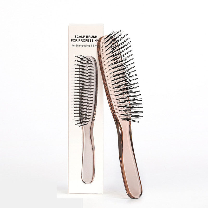 ✨ Brosse démêlante et massante – Démêle instantanément les nœuds en douceur, sur cheveux secs ou mouillés 💆‍♀️