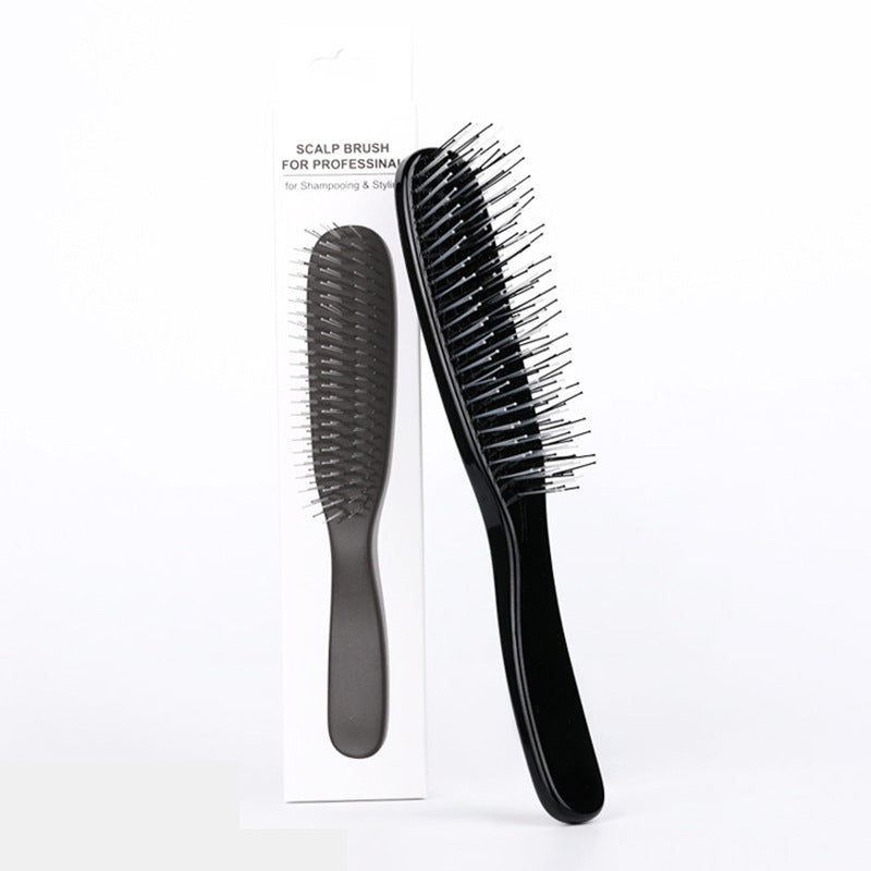 ✨ Brosse démêlante et massante – Démêle instantanément les nœuds en douceur, sur cheveux secs ou mouillés 💆‍♀️