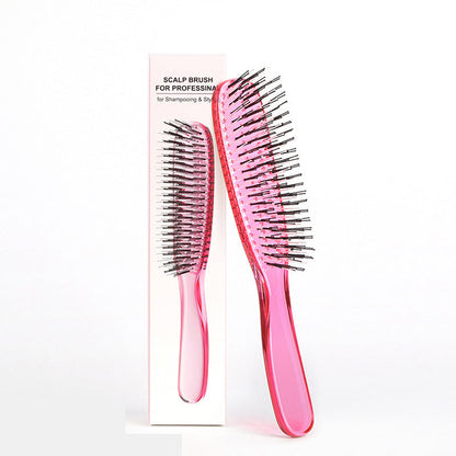 ✨ Brosse démêlante et massante – Démêle instantanément les nœuds en douceur, sur cheveux secs ou mouillés 💆‍♀️
