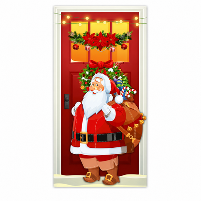 Décoration de porte pour Noël