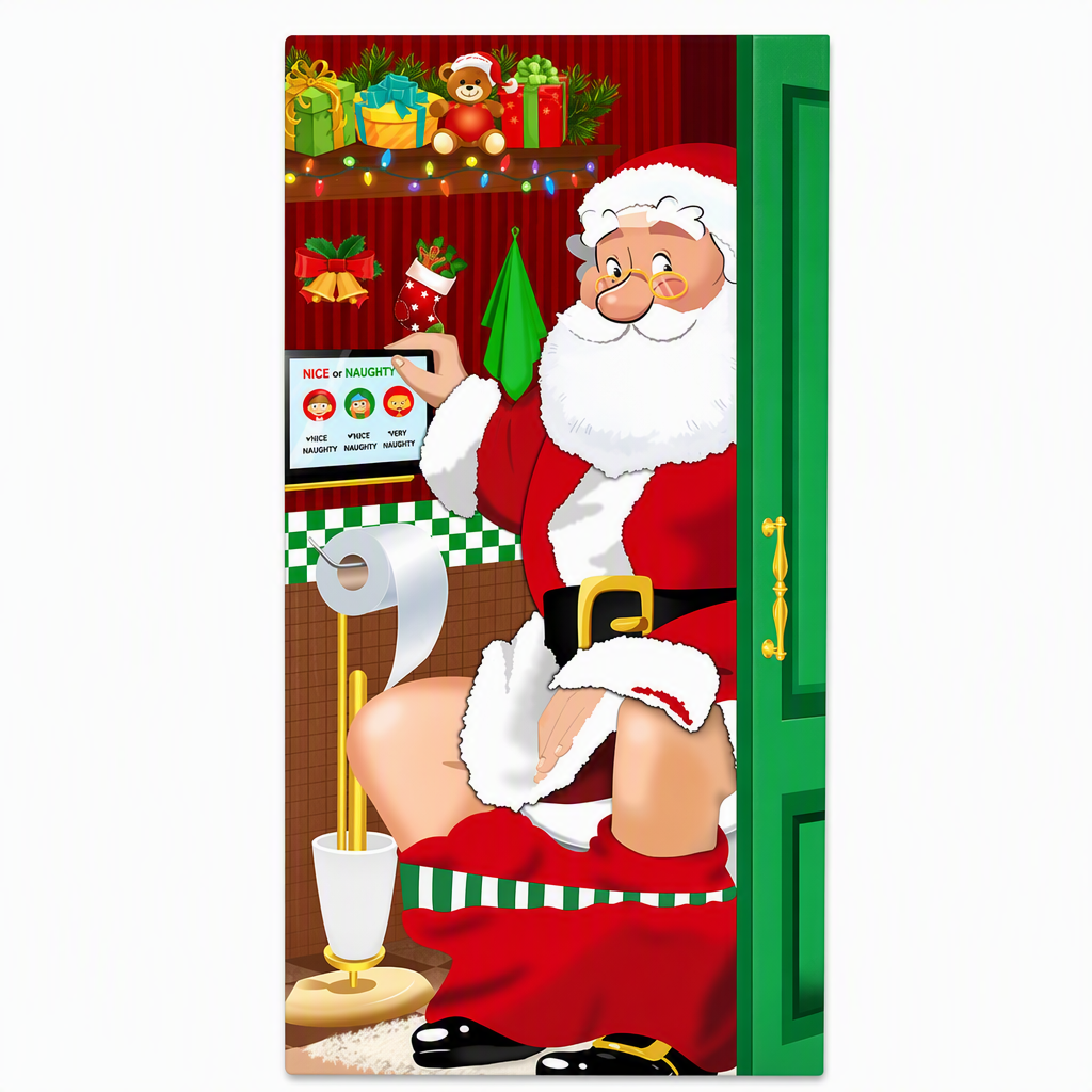 Décoration de porte pour Noël