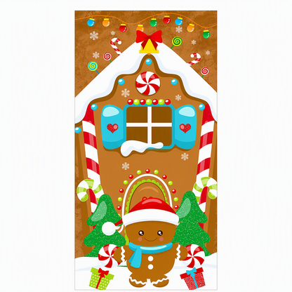 Décoration de porte pour Noël