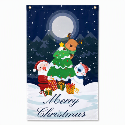 Décoration de porte pour Noël