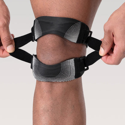 🎉 Promo –50% ! 🦵 Genouillère Réglable à Double Sangle – Maintien & Confort ✨