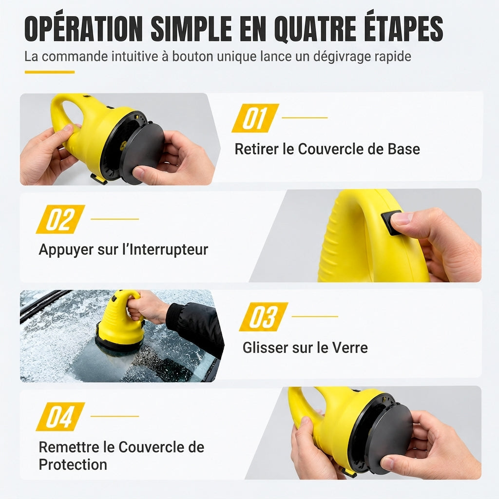Raclette à neige et outil de dégivrage pour pare-brise de voiture électrique, pour enlever la neige en hiver