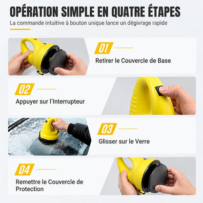 Raclette à neige et outil de dégivrage pour pare-brise de voiture électrique, pour enlever la neige en hiver