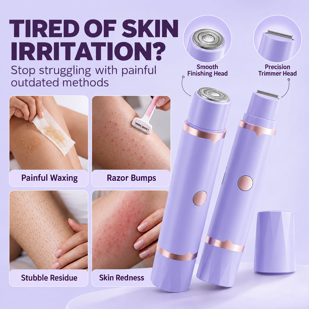 🥳 VENTE FLASH 2026 🥳 💞 50 000+ VENDUS ! ✨🪒 –50 % ! Épilateur électrique portable – tondeuse corporelle et maillot à double tête, maille douce et protections pour zones sensibles. Un épilage lisse et sans douleur, partout ! 🛡️💚