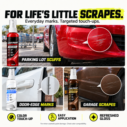 🎁🔥 Disponible en plusieurs coloris — Spray réparateur de rayures pour voiture, pour les rayures légères et les retouches rapides. 🥰