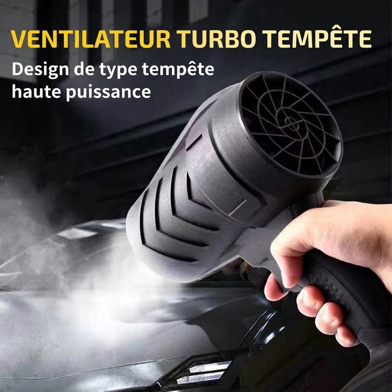📢 30% de Réduction – Souffleur d'Air Sans Fil Turbo 1050 W Moteur Cuivre 21V pour Séchage Voiture, Jardin et Atelier