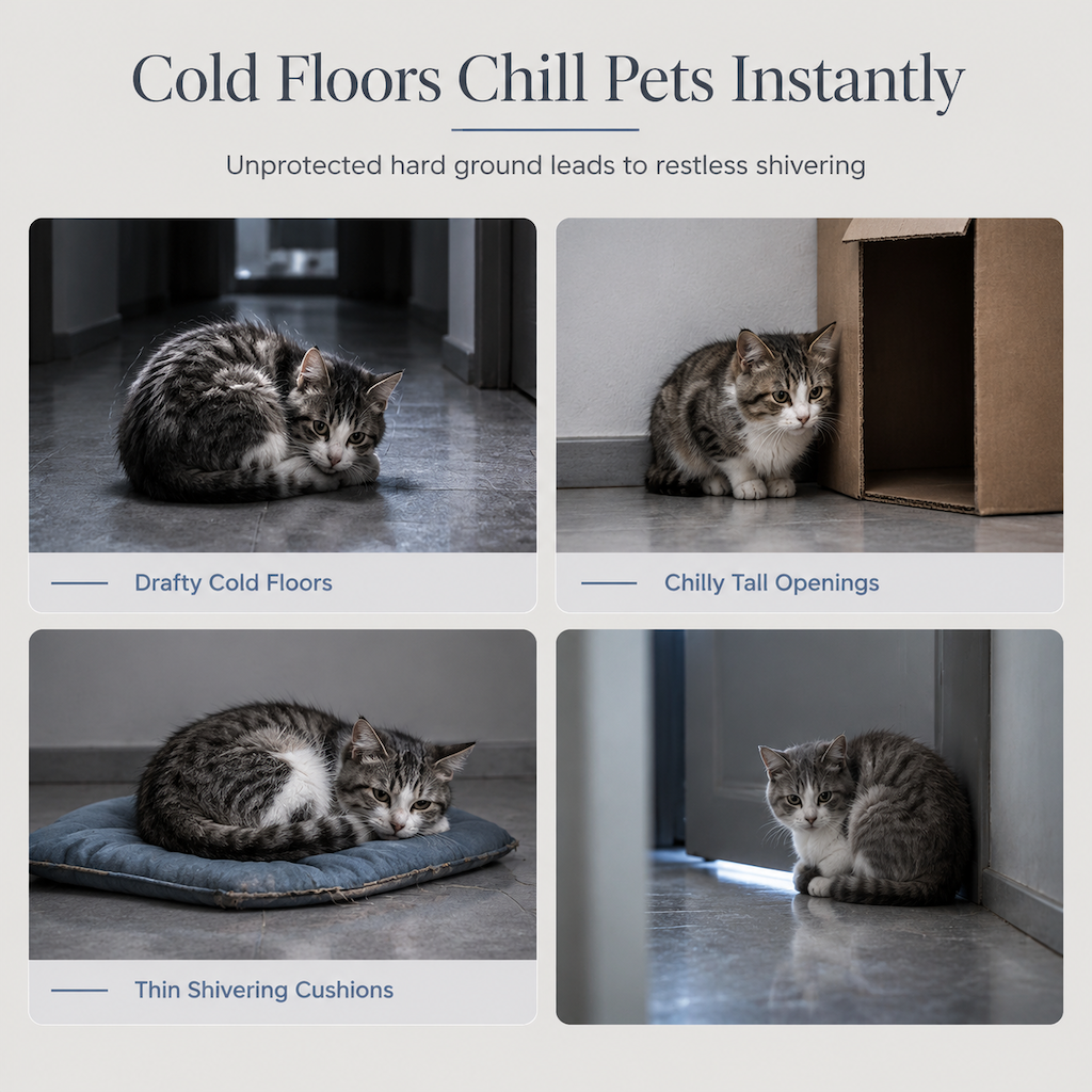 🔥⏰50% DE RÉDUCTION 🐱 Nid chat fermé épais chaud, peluche douce, parfait pour l’automne et l’hiver ❄️