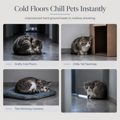 🔥⏰50% DE RÉDUCTION 🐱 Nid chat fermé épais chaud, peluche douce, parfait pour l’automne et l’hiver ❄️