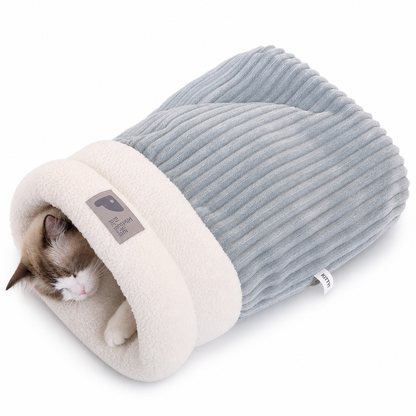 🔥⏰50% DE RÉDUCTION 🐱 Nid chat fermé épais chaud, peluche douce, parfait pour l’automne et l’hiver ❄️