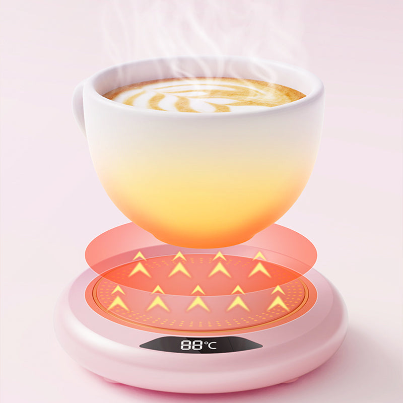 ☕ 50% DE RÉDUCTION! 🔥 Mug à café électrique chauffant – 3 niveaux de température ✨