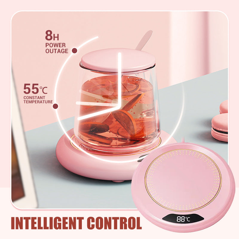 ☕ 50% DE RÉDUCTION! 🔥 Mug à café électrique chauffant – 3 niveaux de température ✨