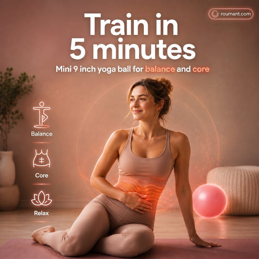 🤸‍♀️ 50% de réduction ! ⚽ Ballon Pilates 9 Pouces – Anti-Éclatement, Pompe Incluse & Idéal pour Fitness 📦💪