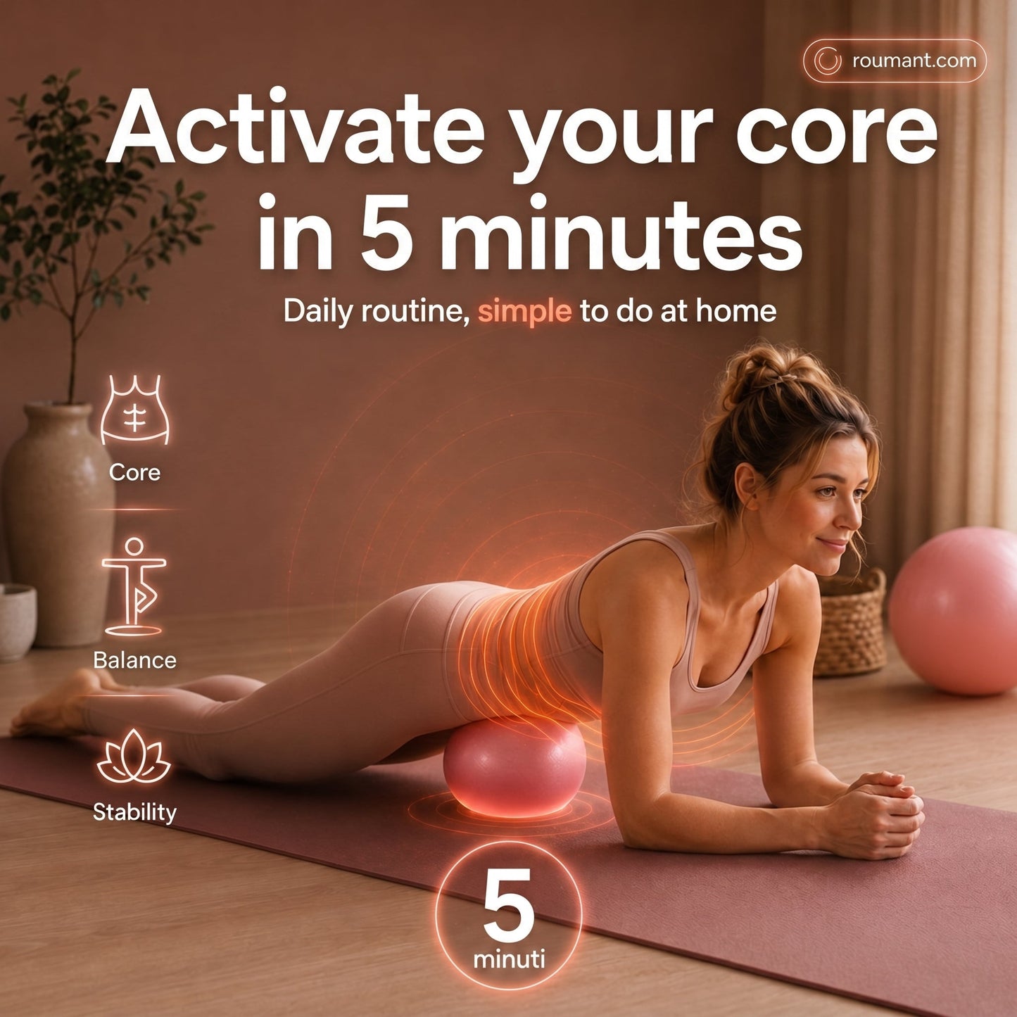 🤸‍♀️ 50% de réduction ! ⚽ Ballon Pilates 9 Pouces – Anti-Éclatement, Pompe Incluse & Idéal pour Fitness 📦💪