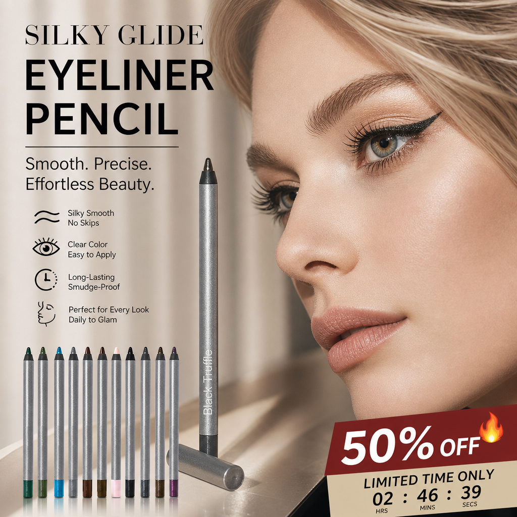 👁️✨ PROMO FLASH 50% ! Crayon Eyeliner Longue Tenue & Étanche – Anti-Bavure, Léger, Application Fluide, Idéal Quotidien & Yeux Sensibles 🖤