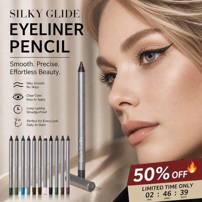👁️✨ PROMO FLASH 50% ! Crayon Eyeliner Longue Tenue & Étanche – Anti-Bavure, Léger, Application Fluide, Idéal Quotidien & Yeux Sensibles 🖤